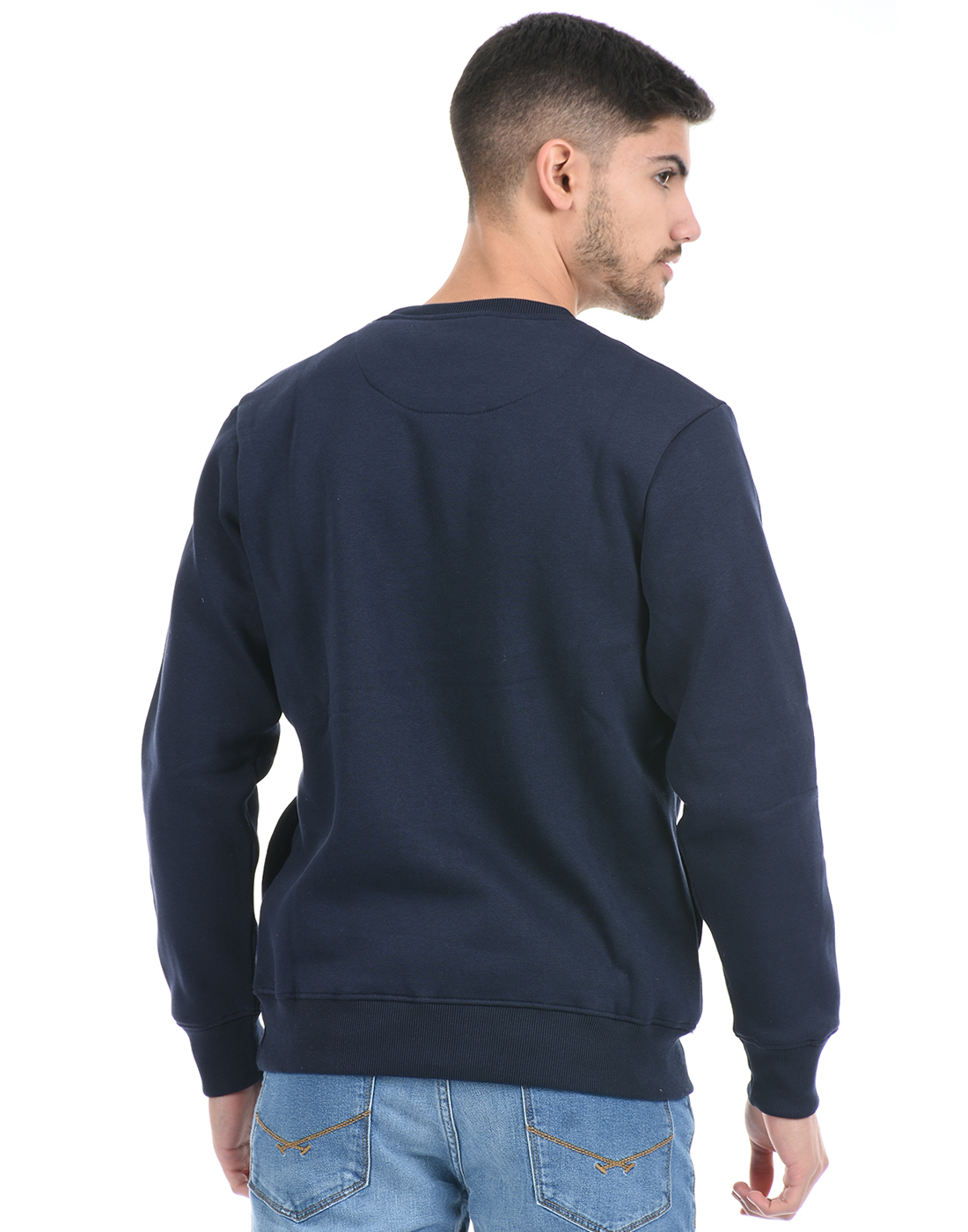 Cloak & Decker by Monte Carlo Men Printed Blue Sweatshirt